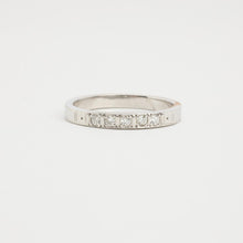 Classic Timeless Five-Stone Diamond Eternity Band, 14K White Gold Wedding Ring, 0.1 CTW Prong Set, Size 5¾