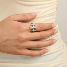 Ring with diamond (0.285 ct) in 14K White gold size 6¾ | Real