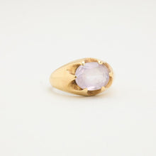Ring with and amethyst in 14K Gold size 4½ | Vintage Solid Gold