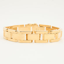 Block Bracelet in 14K Gold, 7.28 inches | Solid Gold | Quality Fine