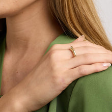 Ring with diamond (0.13 ct) in 14K Gold size 7¾ | Solid Gold