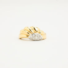 Ring with diamond (0.1 ct) in 18K Gold size 5¼ | Real Genuine Gold