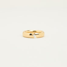 Ring with diamond (0.06 ct) in 14K Gold size 6¾ | Real Genuine Gold