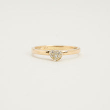 Ring with and Zirconia in 8K Gold size 5 - 5¼ | Solid Gold