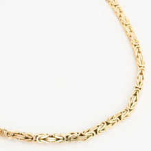 Byzantine chain Necklace in 14K Gold, 23.03 inches | Solid Gold