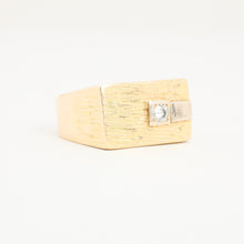 Ring with diamond (0.11 ct) in 14K Gold size 12¼ | Real Genuine Gold
