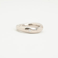 Ole Lynggaard Copenhagen Designer Ring, Dainty 0.01 CT Diamond, Solitaire Style, 18K White Gold, Size 5, Elegant Minimalist Jewelry