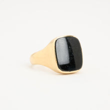 Ring with and onyx in 14K Gold size 7¼ | Real Genuine Gold | Fine