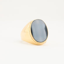 Ring with and onyx in 14K Gold size 10½ | Real Genuine Gold | Fine