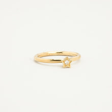 Star Ring with and Zirconia in 8K Gold size 6 | Real Genuine Gold