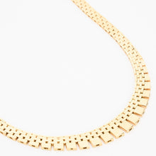 Brick Necklace in 14K Gold, 15.94 inches | Real Genuine Gold