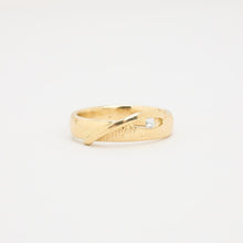 Ring with diamond (0.06 ct) in 14K Gold size 6 - 6½ | Real Genuine