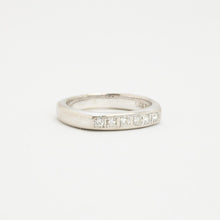 Ring with diamond (0.28 ct) in 14K White gold size 7¾ - 8 | Solid