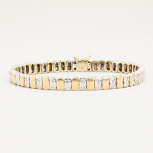 Bracelet with diamond (1.25 ct) in 18K Gold and white gold, 7.28