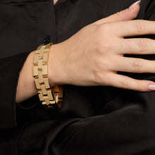 Block Bracelet in 14K Gold, 7.87 inches | Real Genuine Gold | Quality