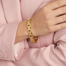 Block Bracelet in 14K Gold, 7.28 inches | Real Genuine Gold | Quality
