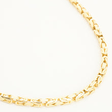 Byzantine chain Necklace in 14K Gold, 27.17 inches | Solid Gold