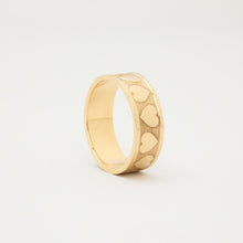 Charming Heart-Shaped Love Ring, 14K Solid Gold, Elegant Fine Jewelry, Size 6.5, Dainty Romantic Design