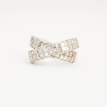 Ring with diamond (1.31 ct) in 18K White gold size 5¾ | Vintage