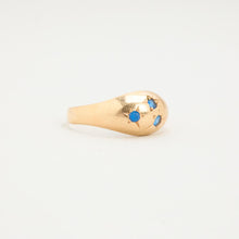 Ring with and synthetic spinel in 14K Gold size 9¼ | Real Genuine