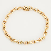 Anchor chain Bracelet in 14K Gold, 8.66 inches | Solid Gold | Quality