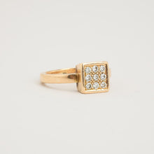 Ring with diamond (0.14 ct) in 14K Gold size 7¼ | Real Genuine Gold