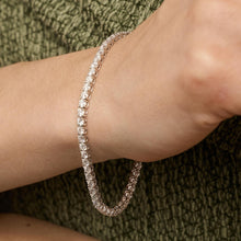 Bracelet in 14K White gold, 7.28 inches | Solid Gold | Premium Real