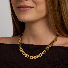 Block Necklace in 14K Gold, 17.13 inches | Solid Gold | Fine Jewelry