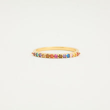 Ring with and Zirconia in 18K Gold size 6½ | Vintage Solid Gold