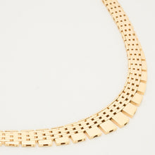 Brick Necklace in 14K Gold, 16.14 inches | Solid Gold | Minimalistic