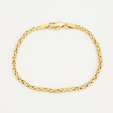 Byzantine chain Bracelet in 14K Gold, 7.48 inches | Real Genuine Gold