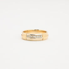 Ring with diamond (0.07 ct) in 14K Gold size 5 | Real Genuine Gold