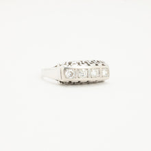 Ring with diamond (0.25 ct) in 14K White gold size 6¾ | Solid Gold