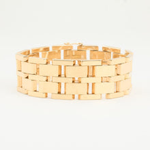 Block Bracelet in 14K Gold, 7.28 inches | Solid Gold | Quality Fine