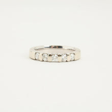 Ring with diamond (0.32 ct) in 14K White gold size 9¼ - 9½ | Vintage
