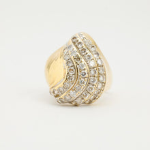 Ring with and Zirconia in 14K Gold size 10 | Vintage Solid Gold