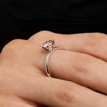 Ring in 14K White gold, 0.31 inches size 6¾ | Vintage Solid Gold