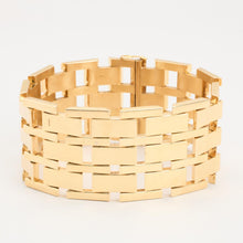 Block Bracelet in 14K Gold, 7.48 inches | Solid Gold | Fine Jewelry