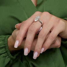 Ring in 18K White gold size 8 | Solid Gold | Fine Jewelry | Danish