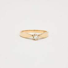 Ring with diamond (0.01 ct) in 14K Gold size 5¼ | Solid Gold
