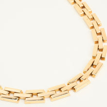 Block Necklace in 14K Gold, 16.14 inches | Vintage Solid Gold
