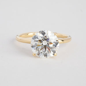 Ring with diamond (3.07 ct) in 18K Gold size 6½ | Solid Gold