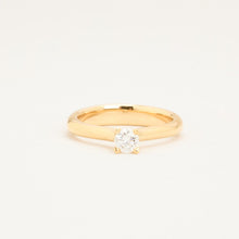 Ring with diamond (0.32 ct) in 14K Gold size 6¾ | Real Genuine Gold