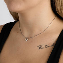 Venezia Necklace with diamond (0.11 ct) in 18K White gold, 15.55