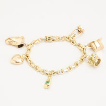 Anchor chain Bracelet in 14K Gold, 7.87 inches | Solid Gold | Fine