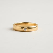 Ring with diamond (0.02 ct) in 14K Gold size 7¼ | Solid Gold