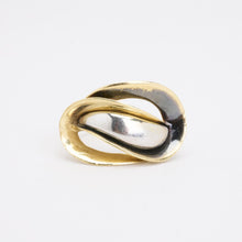 Ring in 14K Gold and white gold size 8 | Vintage Solid Gold