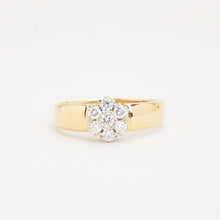 Ring with diamond (0.81 ct) in 14K Gold size 11½ | Vintage Solid