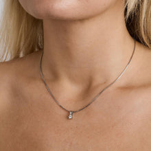 Venezia Necklace with diamond (0.24 ct) in 14K White gold, 16.73