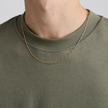 Figaro Necklace in 14K Gold, 19.69 inches | Vintage Solid Gold | Fine